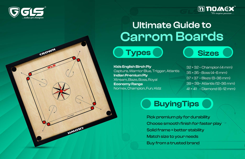 Ultimate Guide to Carrom Boards: Types, Sizes & Buying Tips
