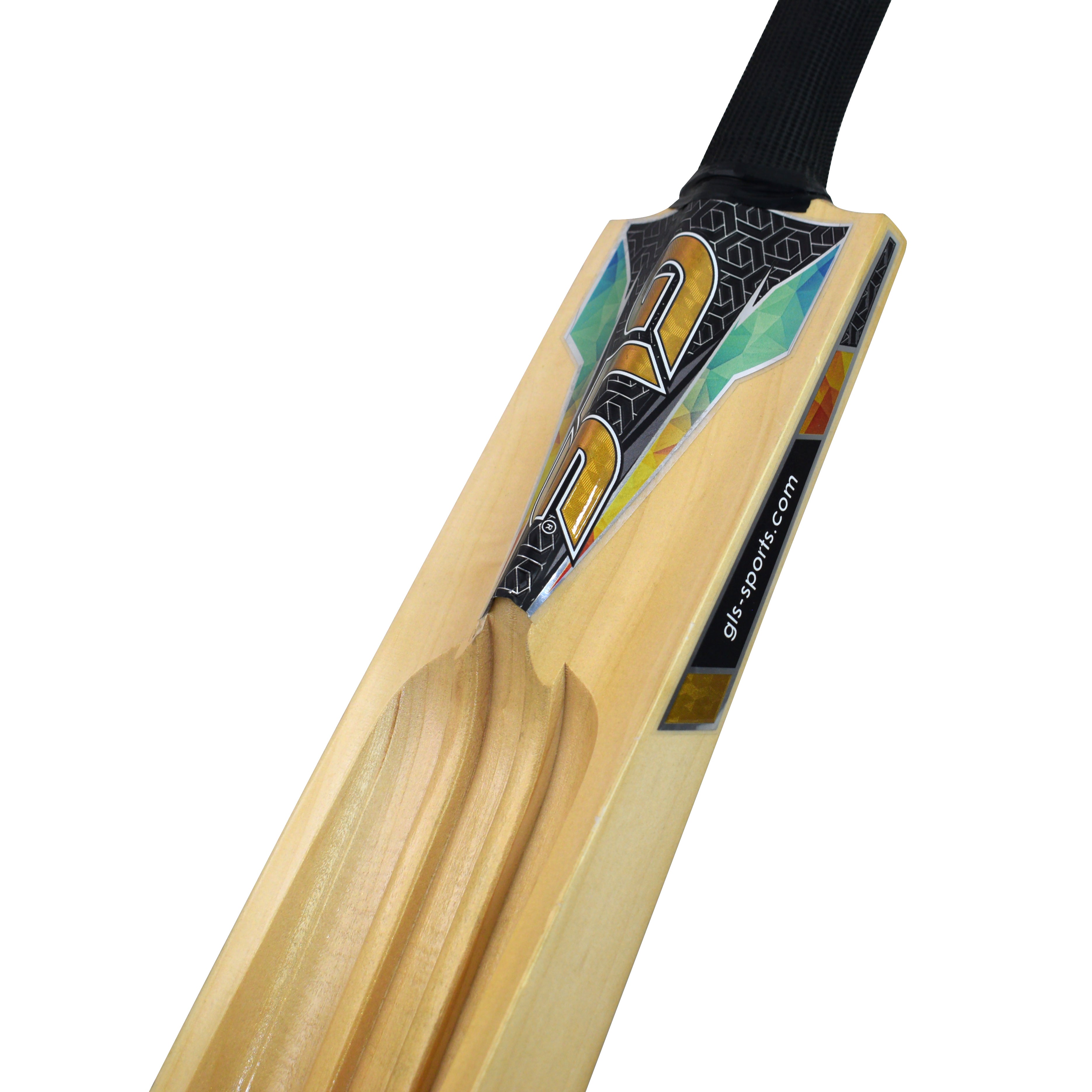 GLS Destroyer Golden Kashmir Willow Scoop Bat for Hard Tennis Ball