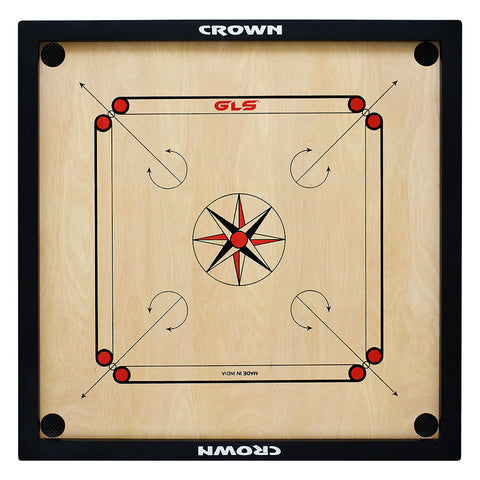 GLS Crown Carrom Board