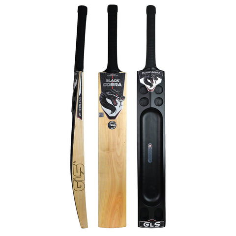 GLS Black Cobra Kashmir Willow Scoop Bat For Hard Tennis Ball